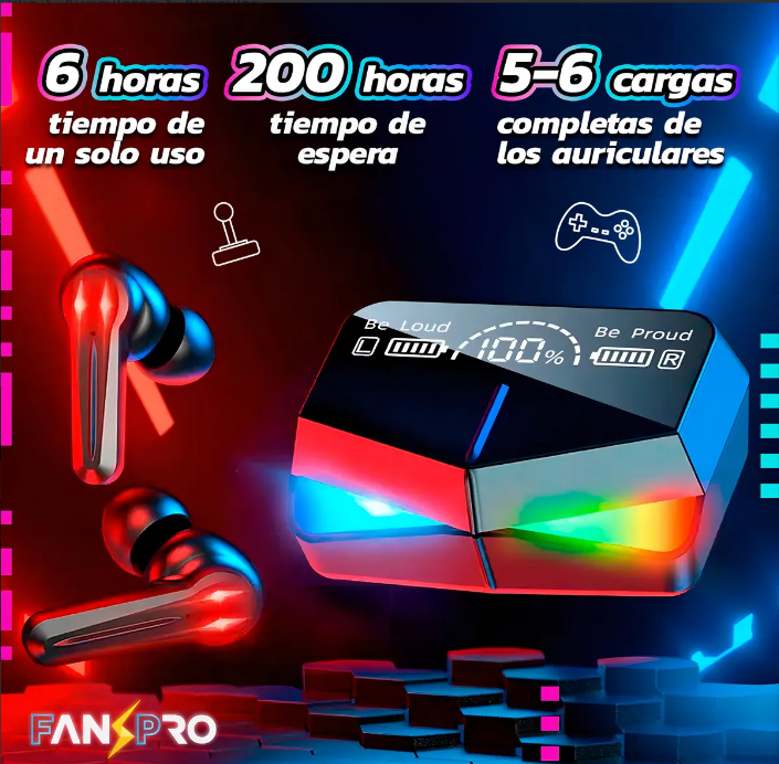 Auriculares bluetooth Fan Pro F10 Plus (Gamer Edition)
